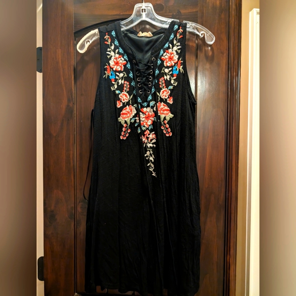Altar'd State Embroidered Mini Dress size M
